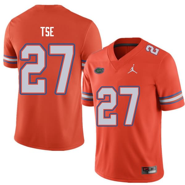 NCAA Florida Gators Joshua Tse Men's #27 Jordan Brand Orange Stitched Authentic College Football Jersey GLD2564LE